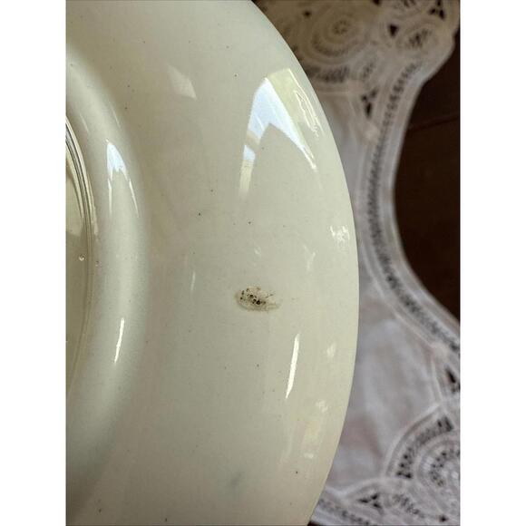 Antique Wedgwood Ferrara Demitasse Teacup &  Saucer Blue Ships Floral England - Picture 15 of 15